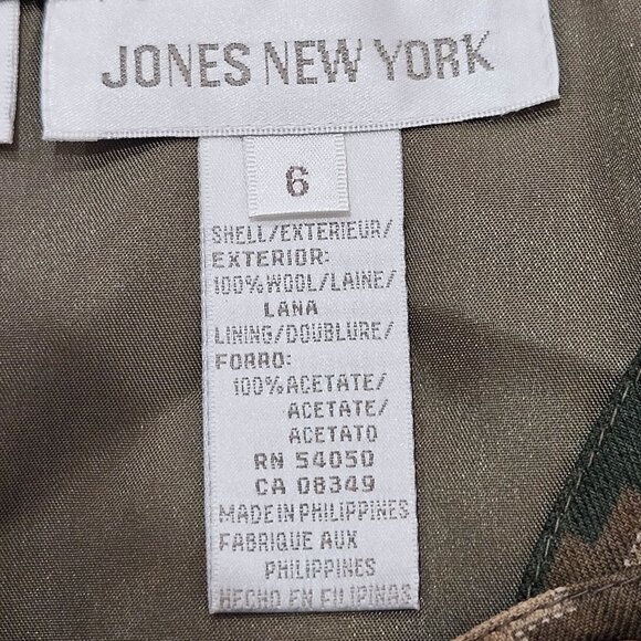 Jones New York Vintage Maxi Skirt 100% Wool Size 6 Southwest Boho - Picture 6 of 9